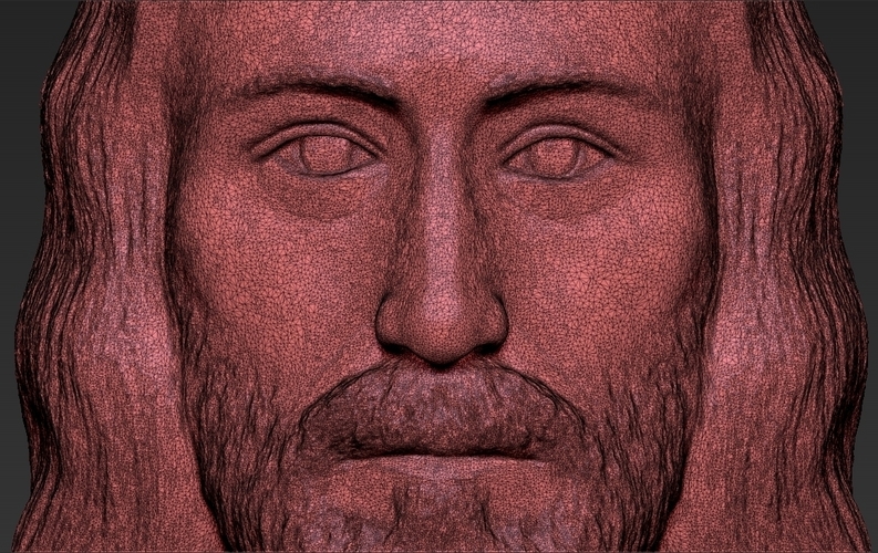 Jesus reconstruction based on Shroud of Turin 3D printing ready 3D Print 272742