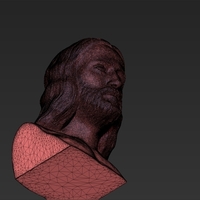 Jesus reconstruction based on Shroud of Turin 3D printing ready - Thumbnail 24