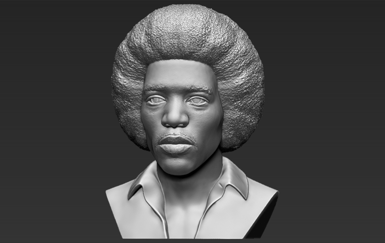 Jimi Hendrix bust 3D printing ready stl obj 3D Print 272754
