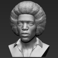 Jimi Hendrix bust 3D printing ready stl obj - Thumbnail 2