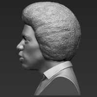 Jimi Hendrix bust 3D printing ready stl obj - Thumbnail 4