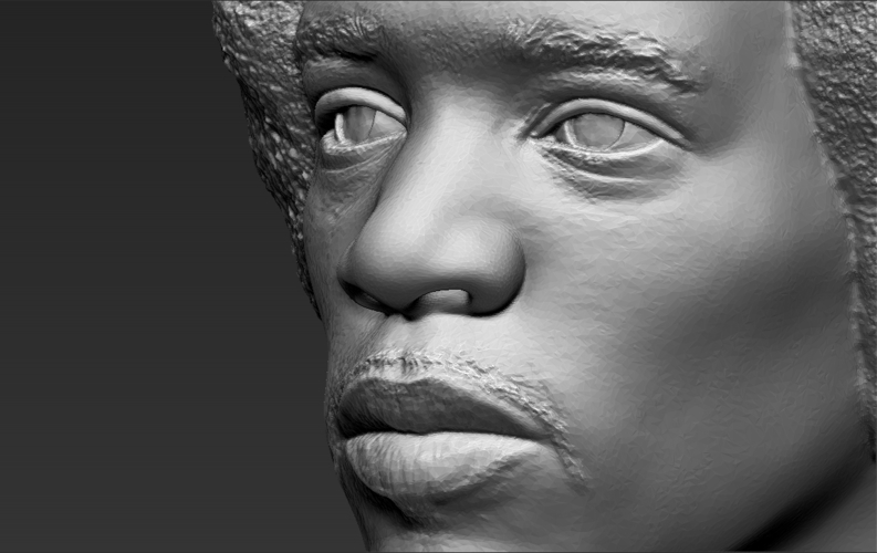 Jimi Hendrix bust 3D printing ready stl obj 3D Print 272766