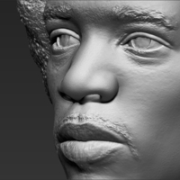 Jimi Hendrix bust 3D printing ready stl obj - Thumbnail 14