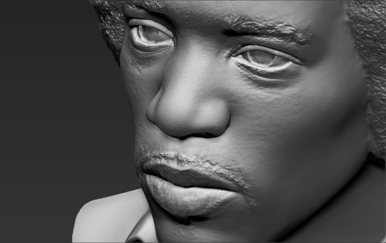 Jimi Hendrix bust 3D printing ready stl obj 3D Print 272767