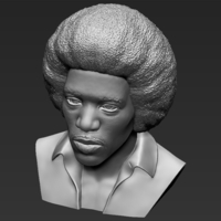 Jimi Hendrix bust 3D printing ready stl obj - Thumbnail 19