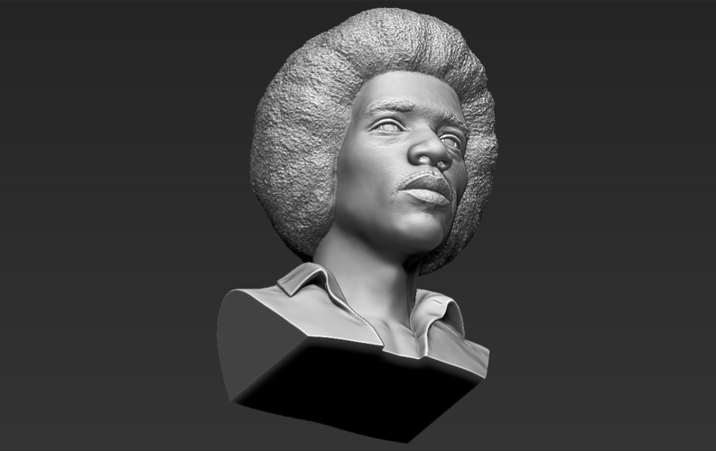 Jimi Hendrix bust 3D printing ready stl obj 3D Print 272773