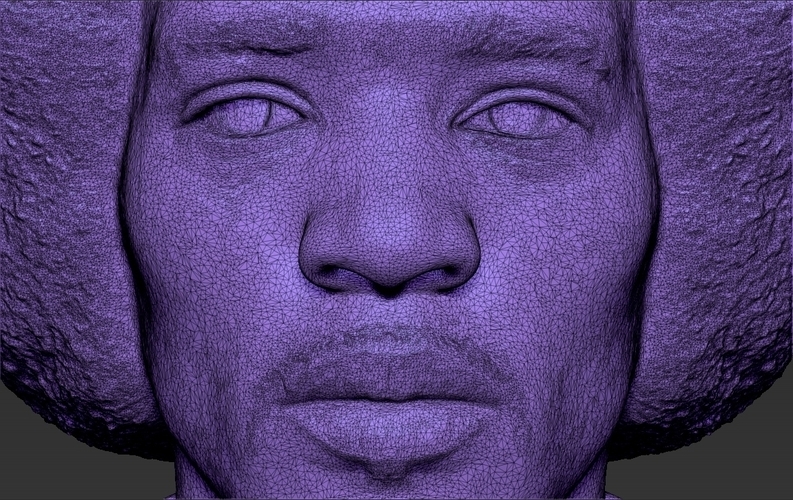 Jimi Hendrix bust 3D printing ready stl obj 3D Print 272775