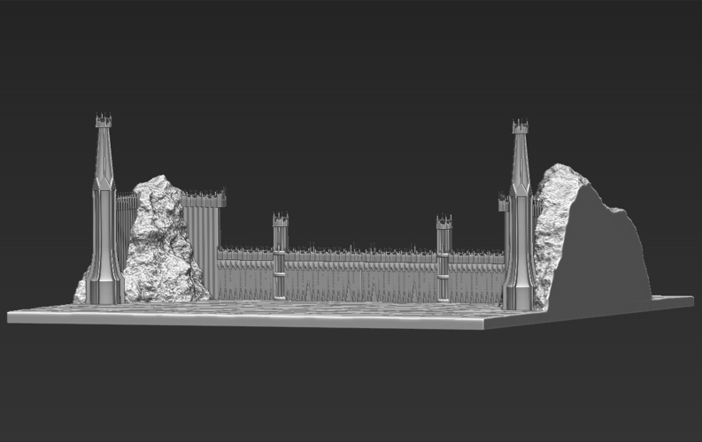 The Black Gate of Mordor from The Lord of the Rings stl obj 3D Print 272779