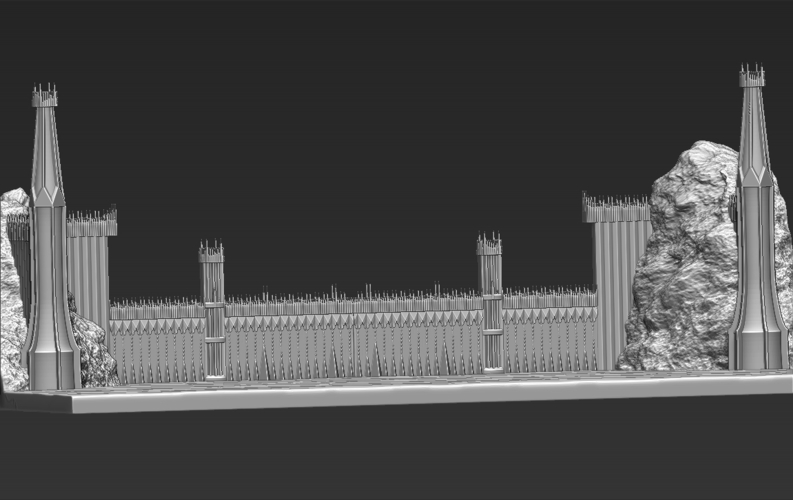 The Black Gate of Mordor from The Lord of the Rings stl obj 3D Print 272781