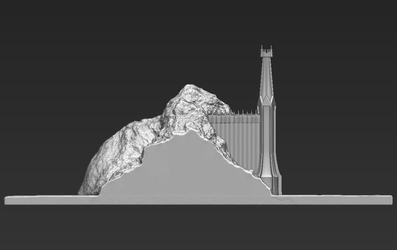 The Black Gate of Mordor from The Lord of the Rings stl obj 3D Print 272786