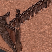 The Black Gate of Mordor from The Lord of the Rings stl obj - Thumbnail 24