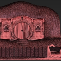 Bag End Shire Lord of the Rings 3D printing ready stl obj - Thumbnail 14