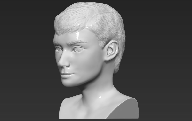 Audrey Hepburn bust 3D printing ready stl obj formats 3D Print 272818