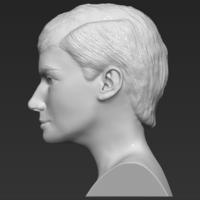 Audrey Hepburn bust 3D printing ready stl obj formats - Thumbnail 4