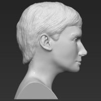 Audrey Hepburn bust 3D printing ready stl obj formats - Thumbnail 6