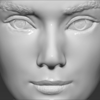 Audrey Hepburn bust 3D printing ready stl obj formats - Thumbnail 10