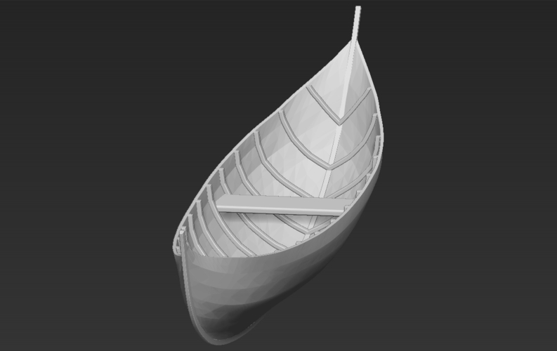 Elven Boat from Lothlorien Lord of the Rings stl obj 3D Print 272857