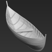 Elven Boat from Lothlorien Lord of the Rings stl obj - Thumbnail 9