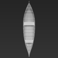 Elven Boat from Lothlorien Lord of the Rings stl obj - Thumbnail 10