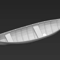 Elven Boat from Lothlorien Lord of the Rings stl obj - Thumbnail 12