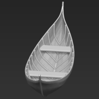 Elven Boat from Lothlorien Lord of the Rings stl obj - Thumbnail 13