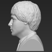 Paul McCartney bust 3D printing ready stl obj - Thumbnail 4