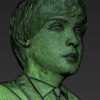 Paul McCartney bust 3D printing ready stl obj - Thumbnail 24