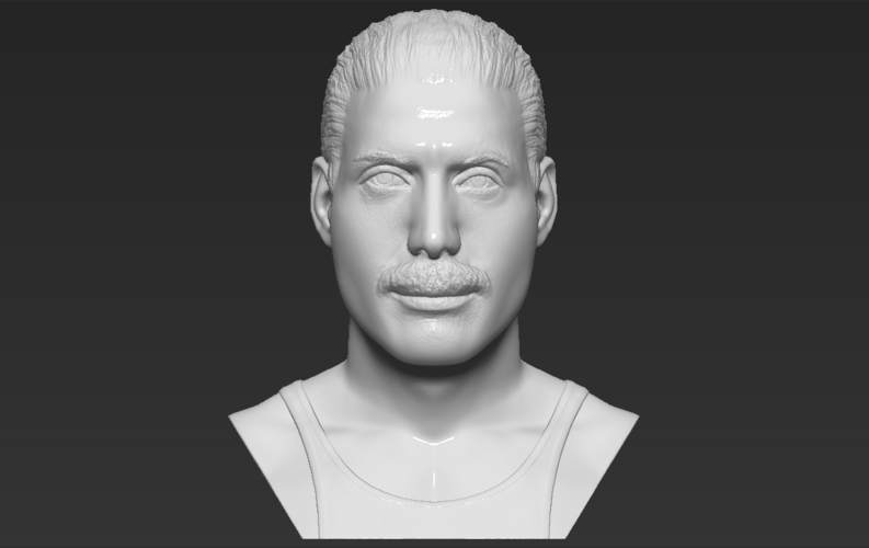Freddie Mercury bust 3D printing ready stl obj formats 3D Print 272897