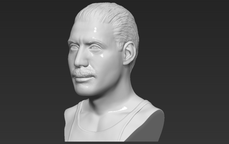 Freddie Mercury bust 3D printing ready stl obj formats 3D Print 272899