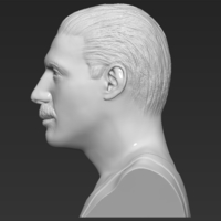 Freddie Mercury bust 3D printing ready stl obj formats - Thumbnail 4