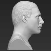 Freddie Mercury bust 3D printing ready stl obj formats - Thumbnail 8