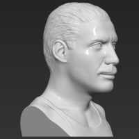 Freddie Mercury bust 3D printing ready stl obj formats - Thumbnail 9