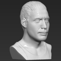Freddie Mercury bust 3D printing ready stl obj formats - Thumbnail 10