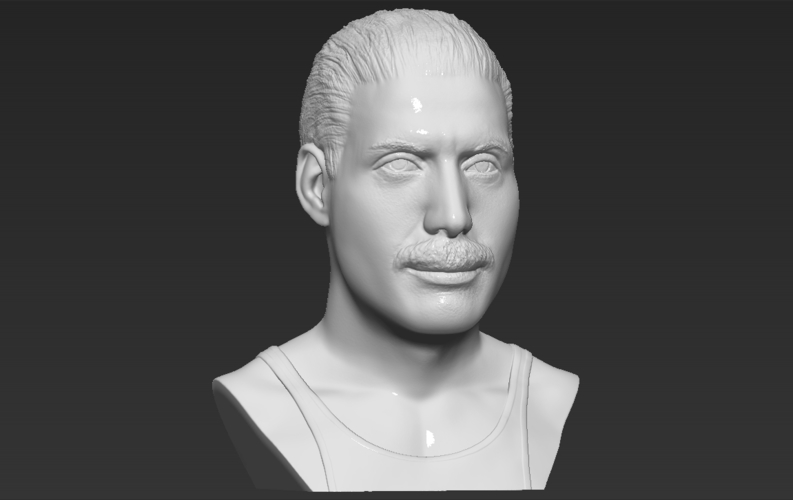 Freddie Mercury bust 3D printing ready stl obj formats 3D Print 272907