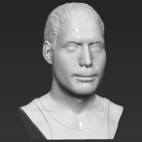 Freddie Mercury bust 3D printing ready stl obj formats - Thumbnail 11