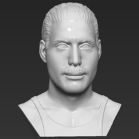 Freddie Mercury bust 3D printing ready stl obj formats - Thumbnail 12