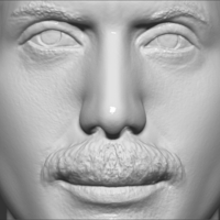 Freddie Mercury bust 3D printing ready stl obj formats - Thumbnail 13