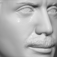 Freddie Mercury bust 3D printing ready stl obj formats - Thumbnail 14