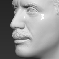 Freddie Mercury bust 3D printing ready stl obj formats - Thumbnail 15