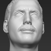 Freddie Mercury bust 3D printing ready stl obj formats - Thumbnail 17