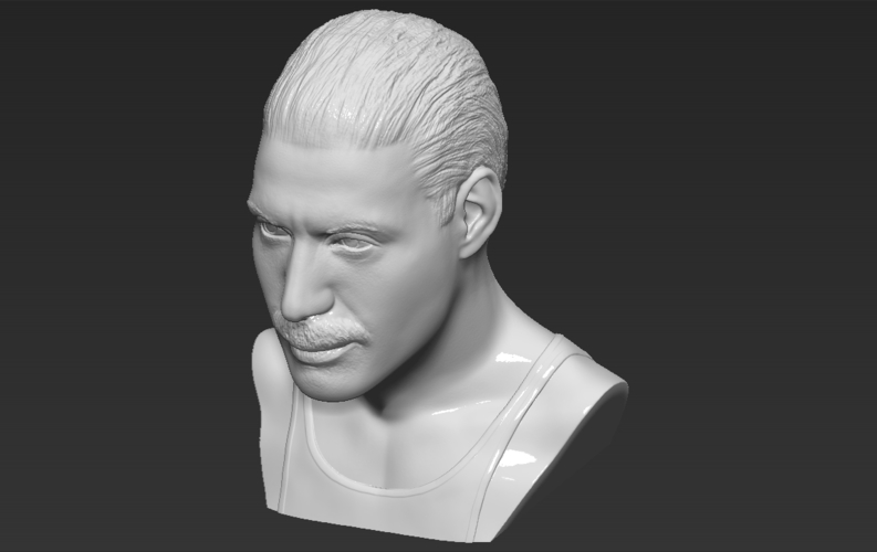 Freddie Mercury bust 3D printing ready stl obj formats 3D Print 272915