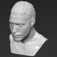 Freddie Mercury bust 3D printing ready stl obj formats - Thumbnail 19
