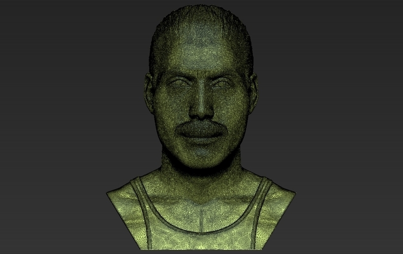 Freddie Mercury bust 3D printing ready stl obj formats 3D Print 272917