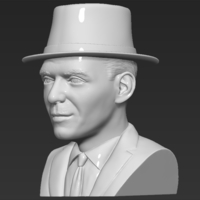 Frank Sinatra bust 3D printing ready stl obj formats - Thumbnail 4
