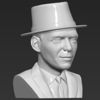 Frank Sinatra bust 3D printing ready stl obj formats - Thumbnail 9