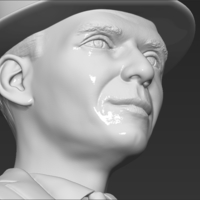 Frank Sinatra bust 3D printing ready stl obj formats - Thumbnail 21