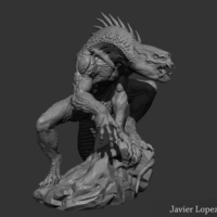 Full dragon, 3d print, designed by my - Thumbnail 2