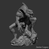 Full dragon, 3d print, designed by my - Thumbnail 3