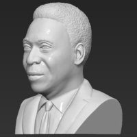 Pele bust 3D printing ready stl obj - Thumbnail 3