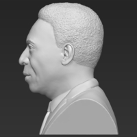 Pele bust 3D printing ready stl obj - Thumbnail 4